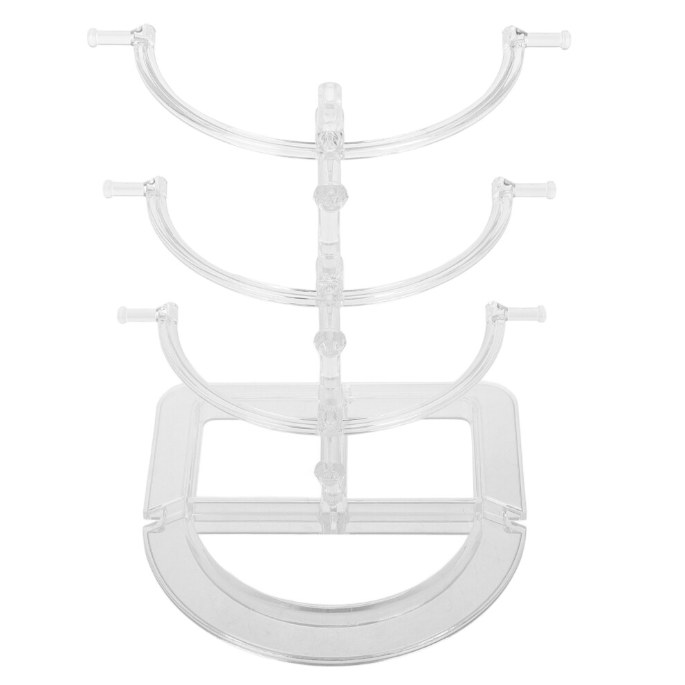 Vaguelly 10Pcs Clear Eyeglasses Display Stand Ps Durable Sunglasses Holder Rack