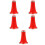 5Pcs Red Plastic Clarinet Bell Easy Replacement for Music Instrument 9