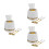 3Sets Creative Ceramic Coffee and Fruit Spoons with Jar for Home Use 6
