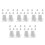 45 Pcs Plastic Wind-Up Movements For Clay Robots Diy Craft 9