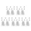 45 Pcs Plastic Wind-Up Movements For Clay Robots Diy Craft 4