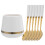 3Sets Creative Ceramic Coffee and Fruit Spoons with Jar for Home Use 3