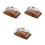 3Stk Holz Mit Glasdeckel Butter Snack Organizer 6
