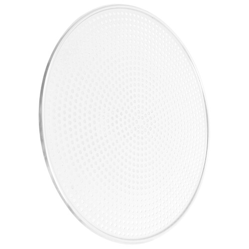 2Pcs Aluminum Pizza Baking Pan with Hole Mesh Silver