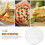 2Pcs Aluminum Pizza Baking Pan with Hole Mesh Silver 4