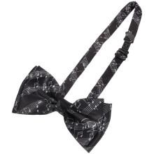 2Pcs Polyester Black Bow Tie for Boys and Men Formal Event Accessory