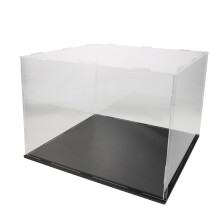 Black Clear Acrylic Signed Hat Showcase Dustproof Collector Box