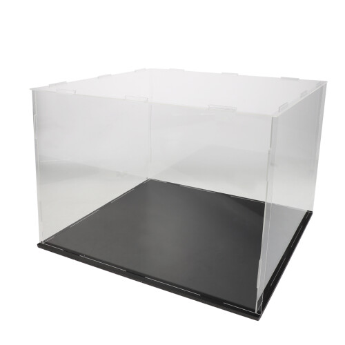 Black Clear Acrylic Signed Hat Showcase Dustproof Collector Box