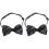 2Pcs Polyester Black Bow Tie for Boys and Men Formal Event Accessory 4