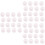 48 Pcs Table Ring Dining Table Protector White Grip Pvc 7