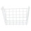 4Pcs Iron Wire Hanging Basket White Multi-Use Storage Rack for Home 1