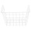 4Pcs Iron Wire Hanging Basket White Multi-Use Storage Rack for Home 2
