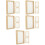 15 Pcs Wooden DIY Paper Frame Craft Making Kit 7