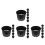 24 Pcs Plastic Mesh Net Pots For Hydroponic And Aquarium Planting 9