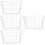 4Pcs Iron Wire Hanging Basket White Multi-Use Storage Rack for Home 9