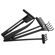 36Pcs Plastic Mini Zen Garden Rakes for DIY Sand Art Black Rake Tools