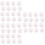 48 Pcs Table Ring Dining Table Protector White Grip Pvc 8