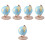 5 Sets Assemble Paint World Globe DIY Earth Model Science Kit 6