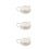3Pcs Small Ceramic Coffee Milk Creamer Pitcher White for Home Use 4