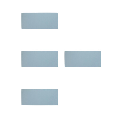 4Pcs Tpe Exercise Mats Sky-Blue Yoga Pads Thick Cushioned Support 2