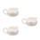3Pcs Small Ceramic Coffee Milk Creamer Pitcher White for Home Use 7
