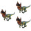3pcs Simulation Dinosaur Model Animal Fake Dinosaur 8