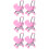 6Pcs Pink Toy Doll Stroller ABS Material Durable Fun for Kids 10