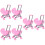 6Pcs Pink Toy Doll Stroller ABS Material Durable Fun for Kids 9
