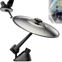 Car Dashboard Cymbal Mini Finger Drum, Easy Clip Installation, Jazz Style Dash Drum (Silvery 1pcs)