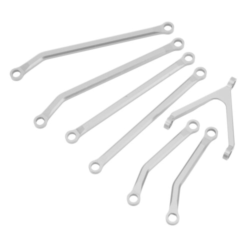 RC Car Tie Rod Set CNC Alloy Silver 1