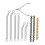 RC Car Tie Rod Set CNC Alloy Silver 4