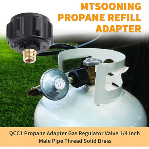 Controller QCC1 Propane Adapter Multi Functional Adapter Propane Refill Adapter Brass and 1