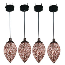 4X Solar Powered LED Moroccan Hanging Lantern Retro Moroccan Pattern Projection Lamp Outdoor Garden Fairy Light Kit