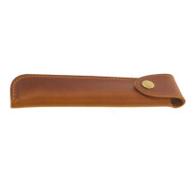 Leather Pen Sleeve Brown Vintage Handmade Case with ScratchResistant Protection for Fountain and Ballpoint Pens