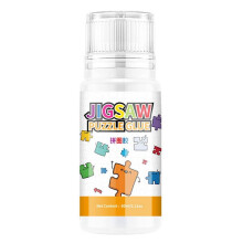 Jigsaw Puzzle Glue, 60ML Jigsaw Glue with Sponge , Non-Toxic and Quick Dry Puzzle Sealer