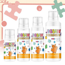 Jigsaw Puzzle Glue, 60ML Jigsaw Glue with Sponge , Non-Toxic and Quick Dry Puzzle Sealer