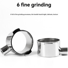 For 51MM Stainless Steel Bottomless Handle Double Ear Accessory Coffee Accessories with Filter Basket