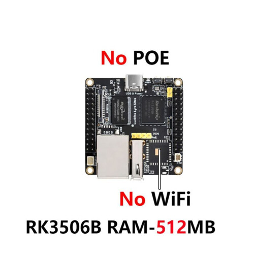 Lyra Ultra RK3506B 8GB EMMC OnBoard, No WiFi6, No PoE with Audio and ...