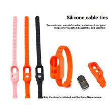 Hand Wrist Band Silicone Strap for Osmo Sports Camera Adjustable Wristband for Osmo Accessories Orange