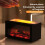 Air Humidifier Essential Fragrance Diffuser with Night Light Retro Fireplace Humidifier Flame Humidifier Aroma Diffuser 5