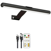 Lampe de Miroir Murale Rechargeable avec Télécommande, Lampe de Chevet Tactile, 3 Couleurs de Luminosité Réglables