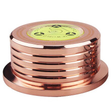 Universal Vinyl Player Turntable Clamp 60HZ Disc Turntable Stabilizer Level Indicator Weight Tool Rose Gold