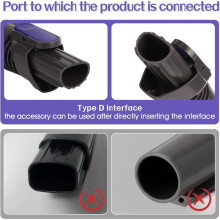 Vacuum Crevice Tool Brush for Cordless Stick IX141 IZ462H IZ483H IZ361H Removable 2-in-1Tool Brush Attachment B