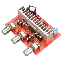HA135 DC12V 50W Car Power Amplifier Board with Electroplated Silver Knob Stereo Dual-Channel Assembled