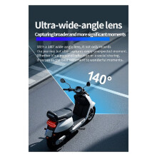 Cámara de Espejo Retrovisor para Motocicleta con Punto de Acceso Móvil 2K HD, Panorámica, con Alimentación USB, para Deportes Al Aire Libre.