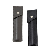 Leather Pen Case with ScratchResistant Retro Design for Single Fountain Pen, Dark 2 Pack