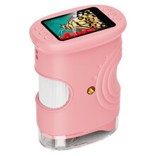 Handheld Microscope for Kids with 2In HD Screen 50-1000X Pocket Microscope Educational Birthday Gift for Children