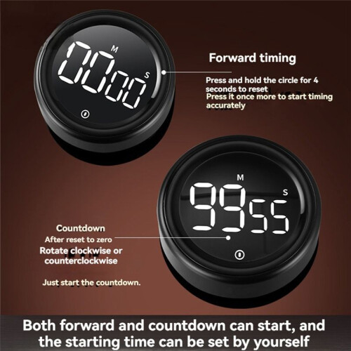 Digital Kitchen Timer with Visual Countdown, Count , Loud Alarm, and Magnetic Backing for Enhanced Cooking and Baking 1