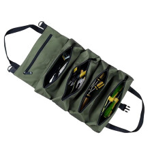 Tool Bag Roll Rollable Carrying Heavy Duty Tool Organizer Portable Tool Storage Bags Waterproof Oxford Cloth-Zipper A