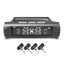 Zonne-TPMS voor Auto'S Intelligent Bandenspanningscontrolesysteem met Temperatuurmeter en Luchtdruksensoren